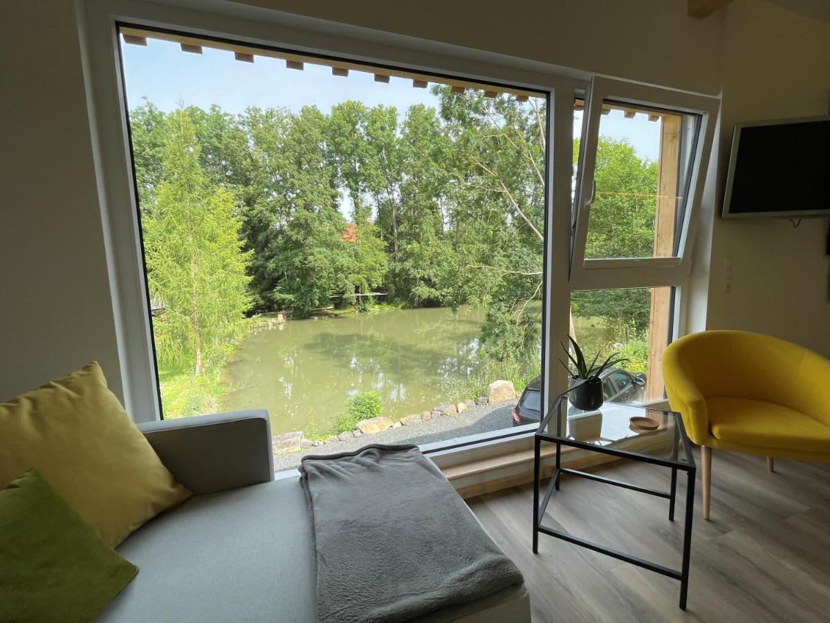 Ferienwohnung Panorama Teichblick Heldritt Екстериор снимка